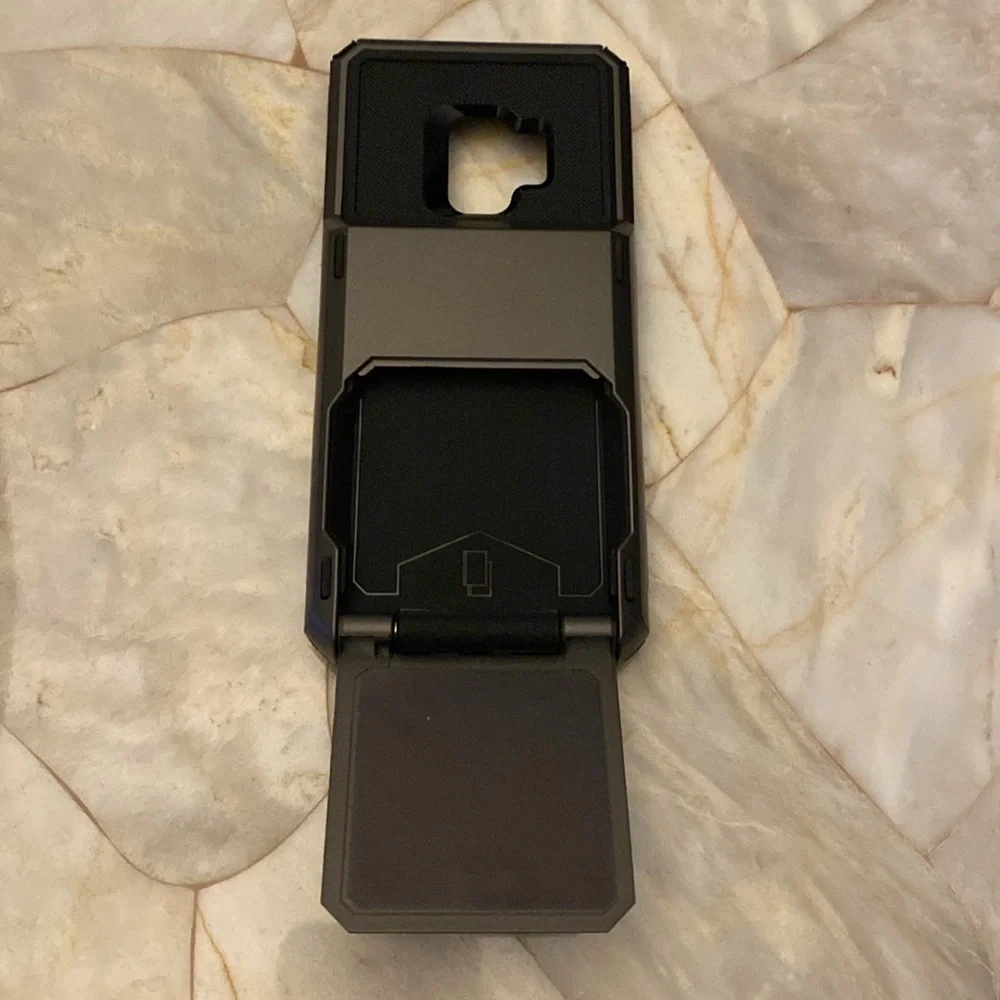 Vofolen‎ Rugged Card Holder Case Kickstand Samsung Galaxy S9 Plus Gunmetal Grey